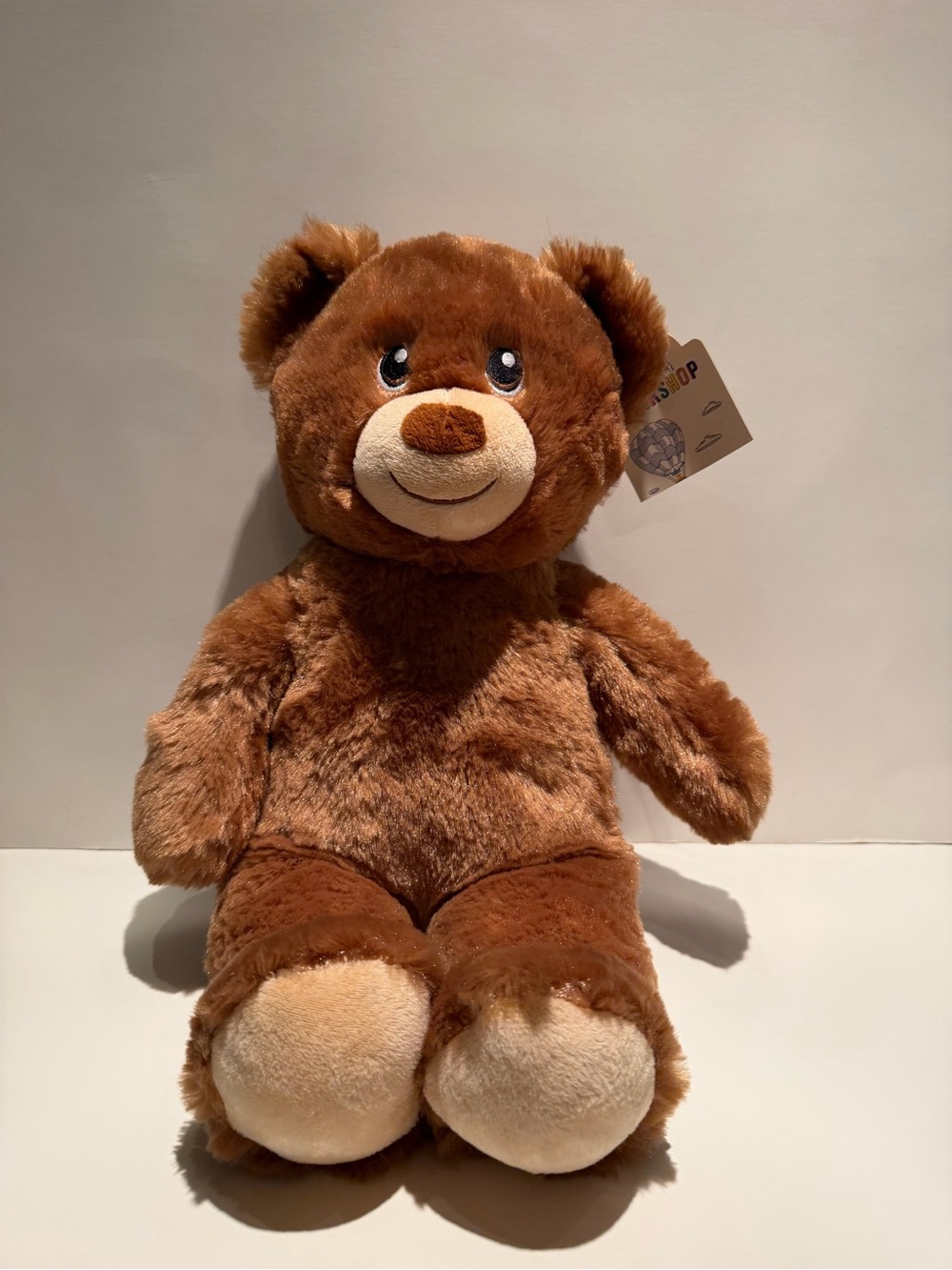 Build-A-Bear Brown Plush Teddy with working laugh box